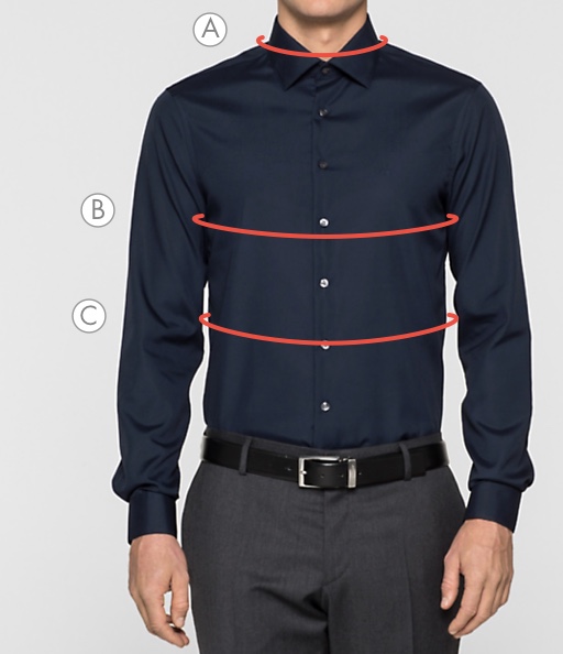 Buy > calvin klein dress shirt size chart > in stock